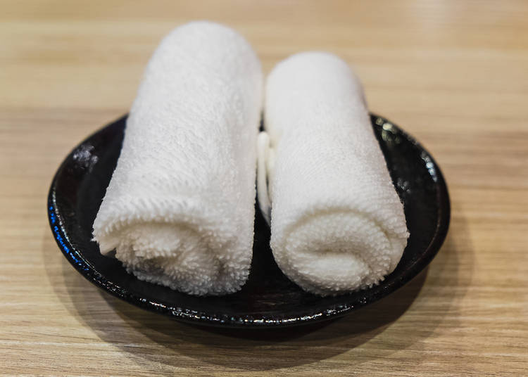 18. I’ve seen some people wiping their face with an oshibori hand towel. Is that OK?