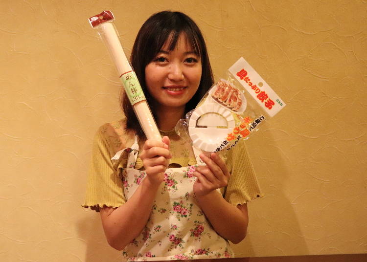 ■餃子を包む!