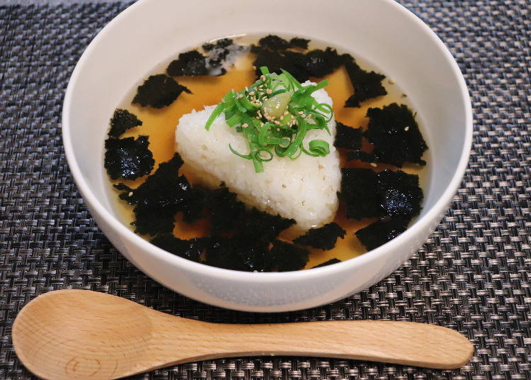 ■レシピ①:おにぎり茶漬け