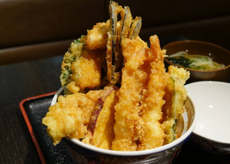 ボリューム満点の「びっくり天丼」が食べられるのはここだけ!