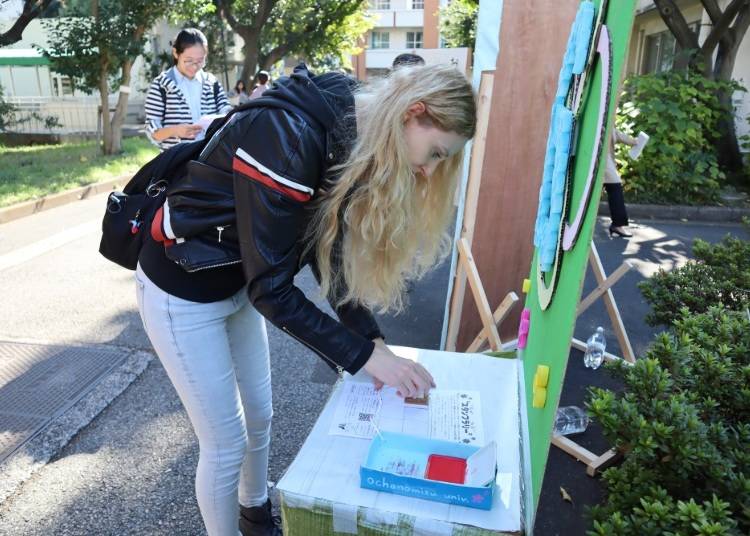 学内スタンプラリーで景品も当たる!