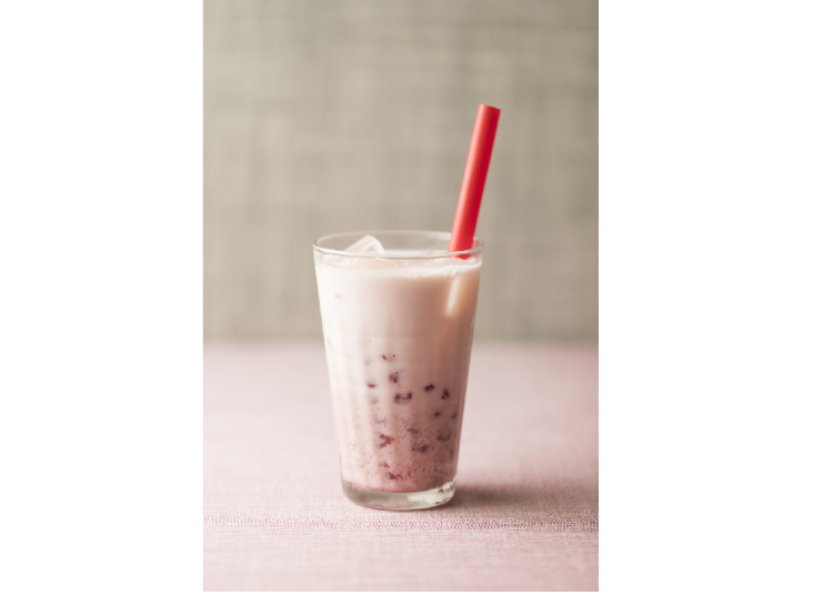 ●Porridge and Noodle Restaurant Kayu-San-Chin: Tapioca Strawberry Milk