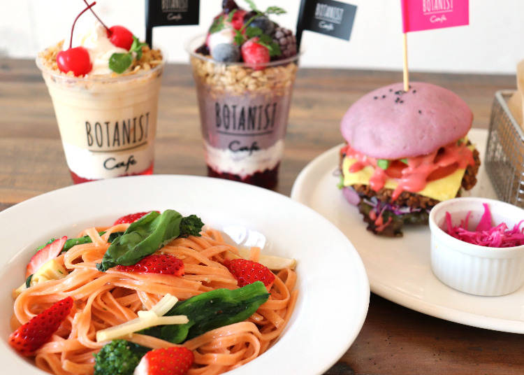 ■「ボタニストカフェ」の桜色を基調とした春限定メニュー