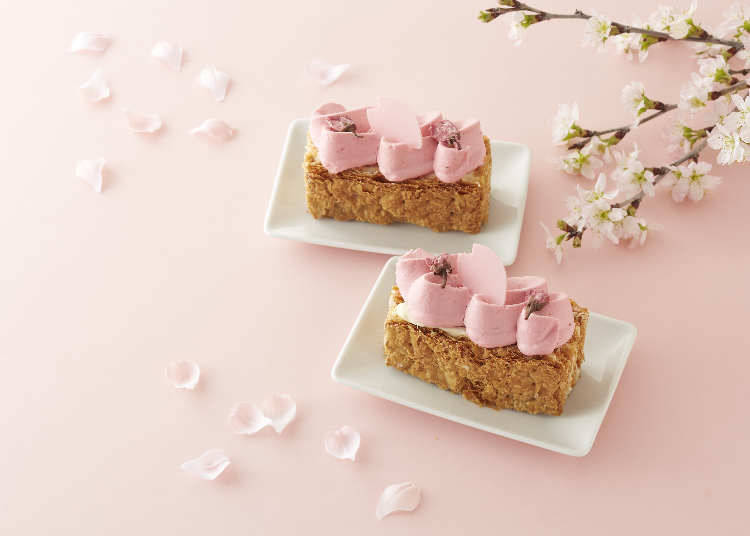 6. Gateaux De Voyage: "Sakura Mille-Feuille" Will Be the Creamiest Sakura You've Ever Tasted