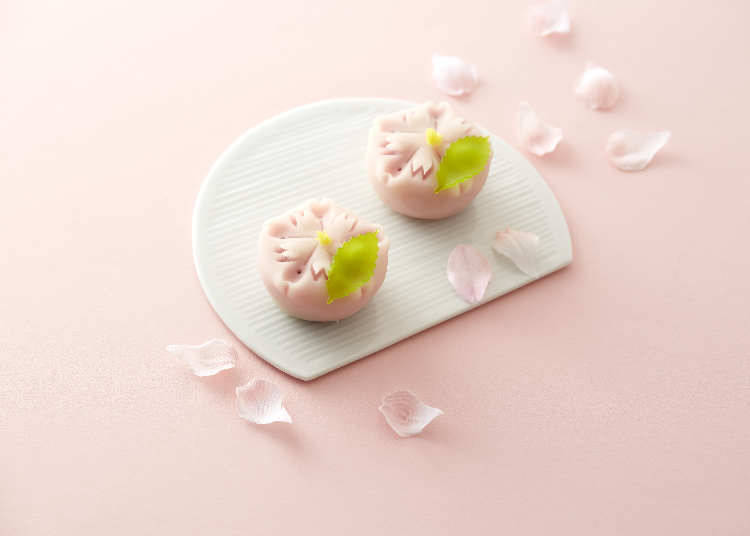 7. Kasho Hanami: Featuring "Sakura Namagashi", a Japanese fruit jelly confection shaped like sakura petals