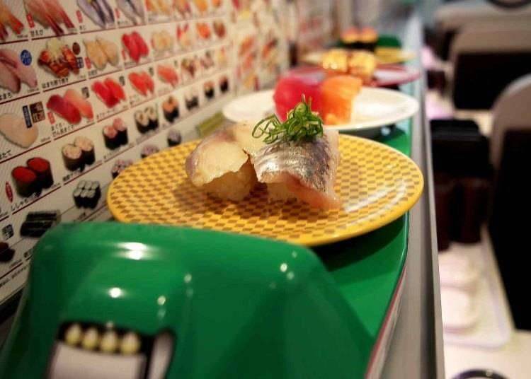 7. Order up some 'high-speed' food at Japan's new-style conveyor sushi!