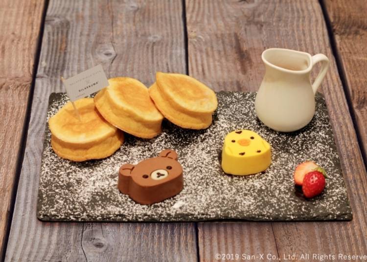 Rilakkuma & Kiiroitori Ricotta Cheese Pancakes - 1680 yen