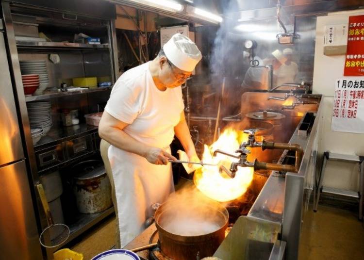 We decided to taste the miso ramen at Aji no Sanpei