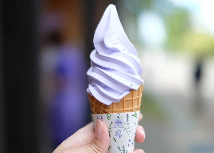 4ラベンダーソフトクリーム