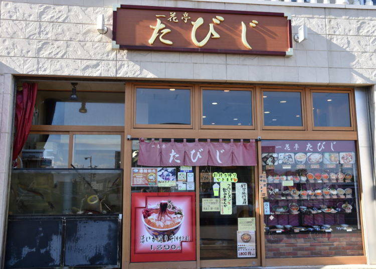「一花亭 たびじ」の活イカ踊り丼に衝撃!