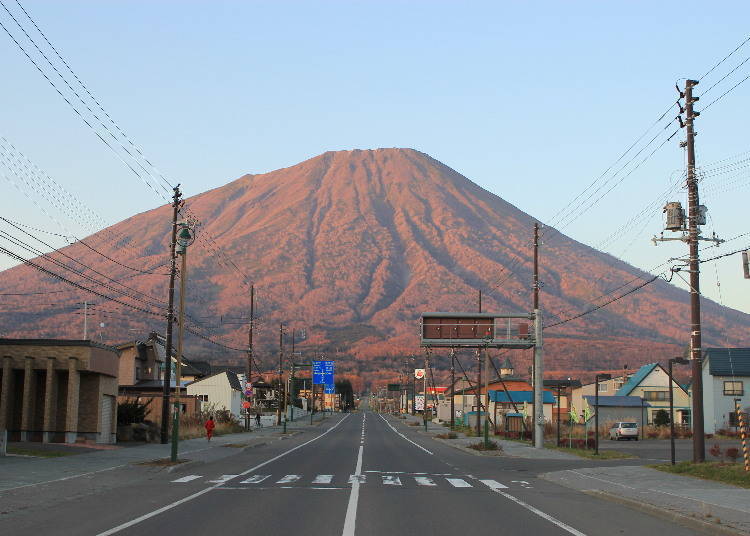 【羊蹄山绝景3】夕阳余晖映山红 羊蹄山的黄昏时刻「赤富士」