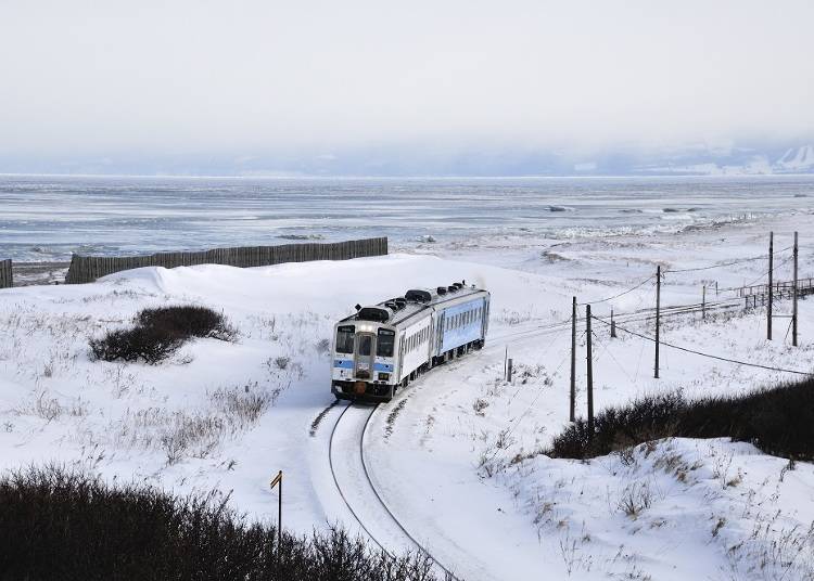 Winter edition! Drift ices in the Sea of Okhotsk, seasonal railway
No. 5. Ryuhyo Monogatari Train