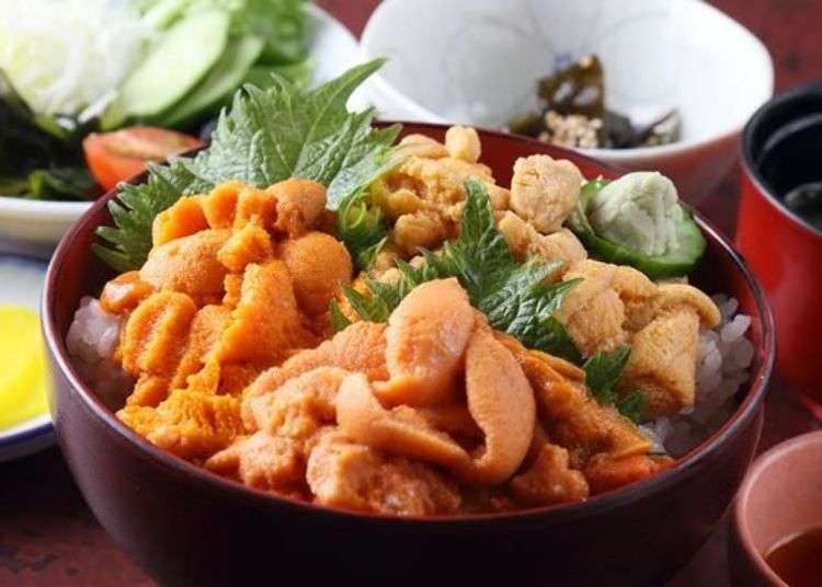 Delicacies! Feasting on dishes and pasta made with Rishiri bafun and purple sea urchin