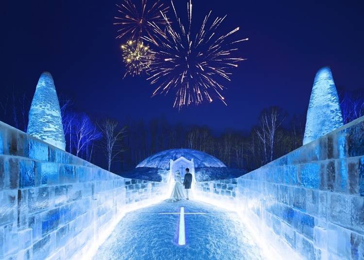 ■ Hold your wedding at the Ice Chapel in a pure white world