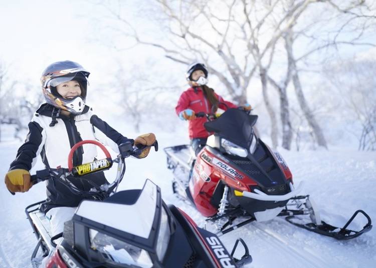■大雪原スノーモービル